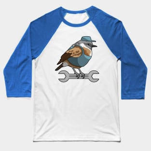 Bird as Carftsman with Wrench Baseball T-Shirt